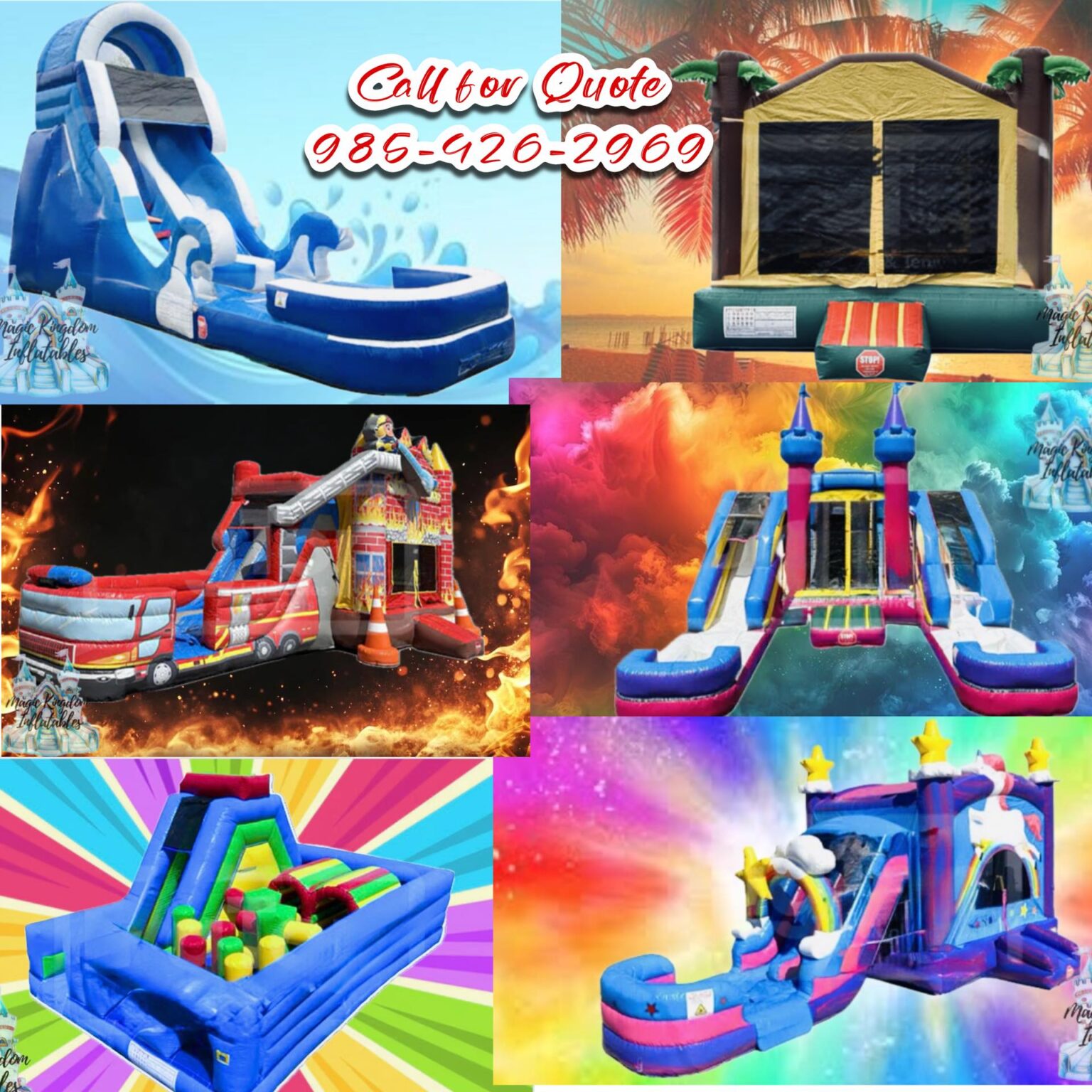 Magic Inflatables Magic Kingdom Inflatables Houma LA - Party Rental and Bounce House Rental